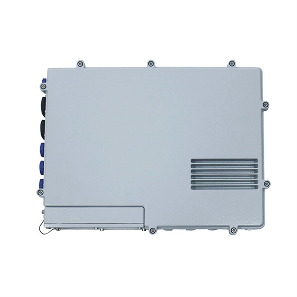 The left port of the optical module emits light 