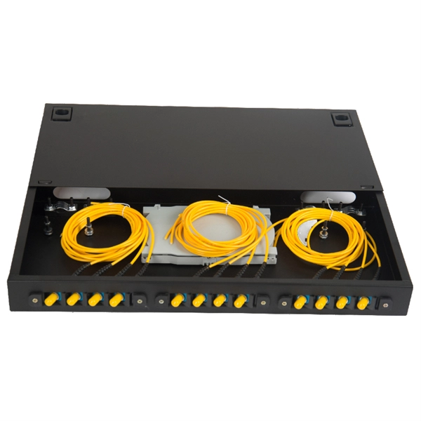 Fiber optic patch cord glue application operation