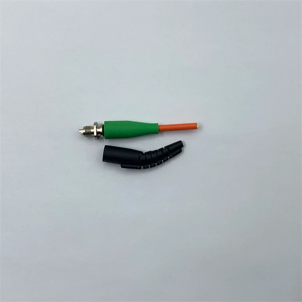Fiber optic connector has light