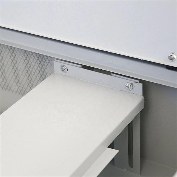 How many meters should the cable tray support be placed 