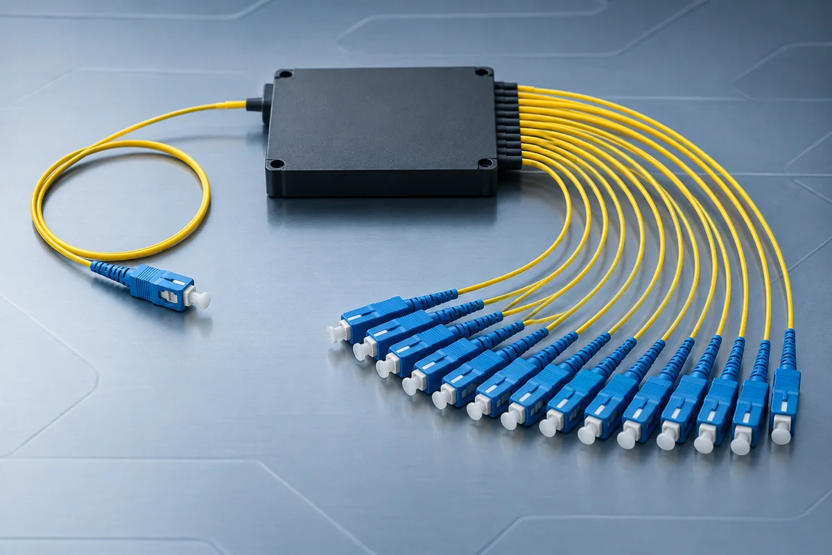 PLC fiber optic splitter