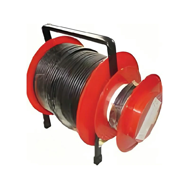 Portable fiber optic cable deployment reel