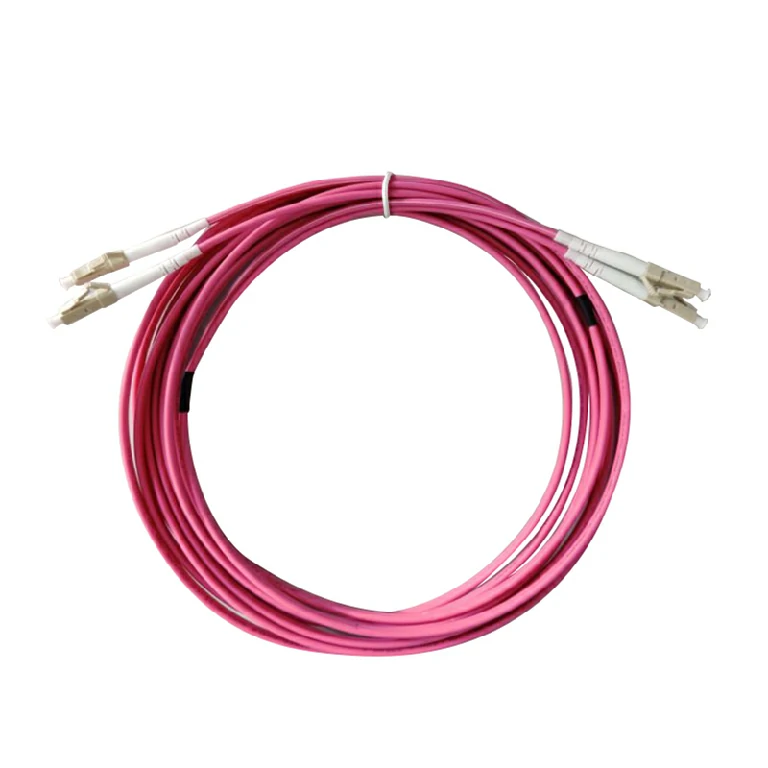 OM4 multimode duplex fiber patch cords